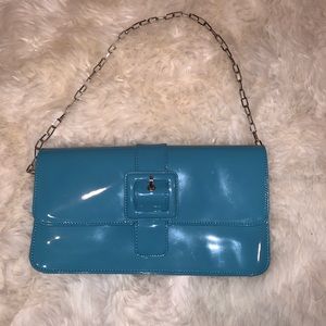 Blue Shoulder Chain Purse From Loft